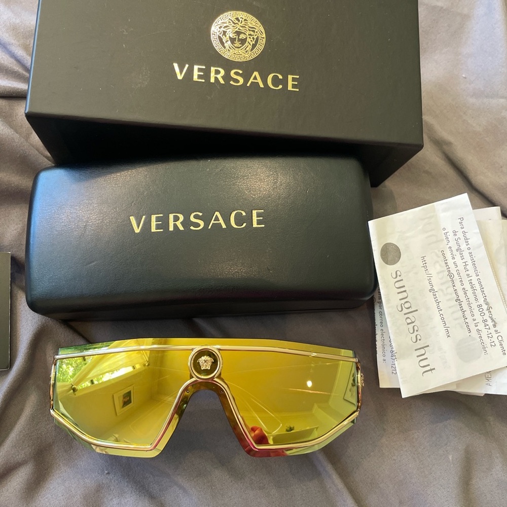 Authentic Gold Mirrored Sunglasses